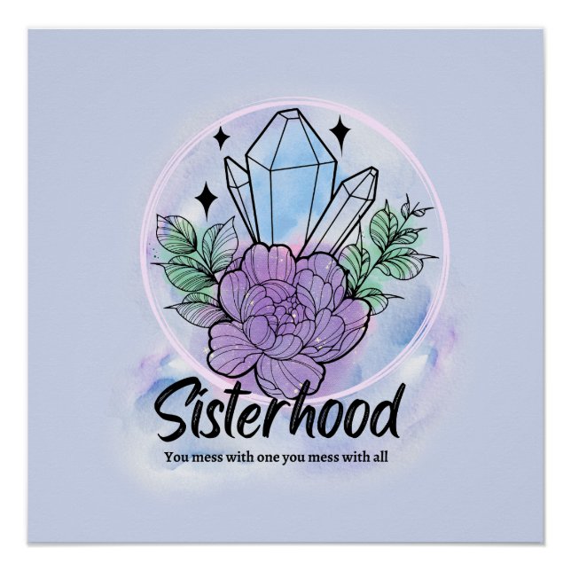 Póster Sisterhood Spells: Empoderando a Design das Bruxas (Frente)