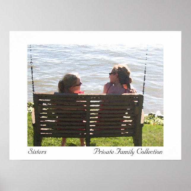 Póster Sisters Watercolor (Frente)