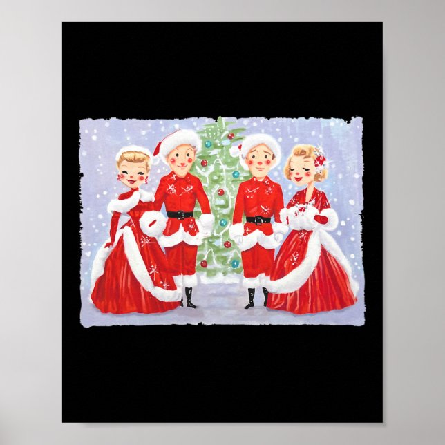 Poster Sisters White Christmas Movie 1954 Holiday Xmas Sn (Frente)