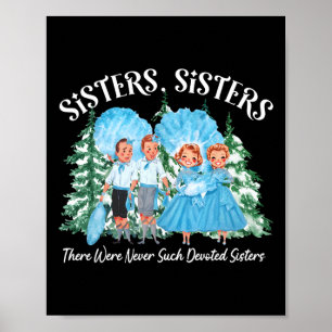 Poster Sisters White Christmas Movie 1954 Xmas Snow Pajam