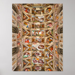 Poster Sistine Chapel Ceiling, 1512 por Michelangelo