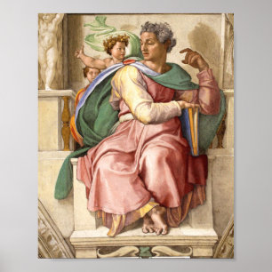 Poster Sistine Chapel Ceiling -The Prophet Isaiah
