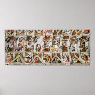 Poster Sistine Chapel Michelangelo - Vaticano, Roma, Itál