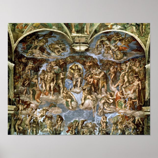 Póster Sistine Chapel: O Último Acórdão, 1538-41 (Frente)