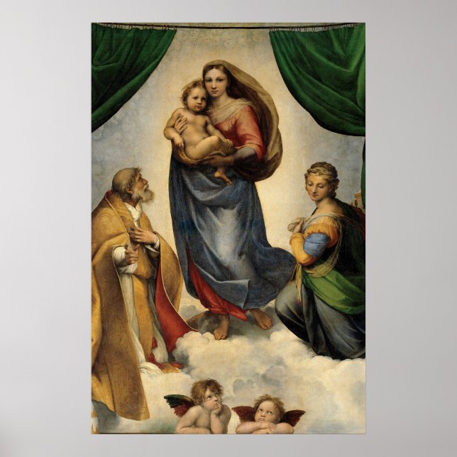 Poster Sistine Madonna (Frente)