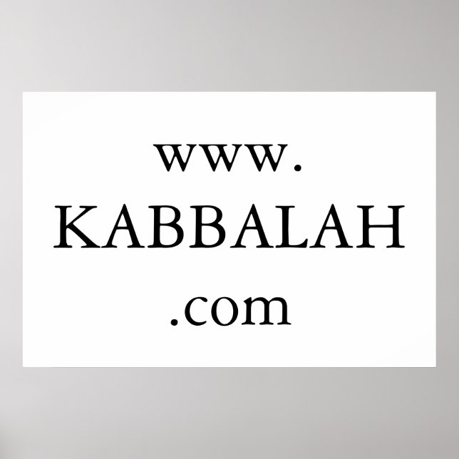 Póster site kabbalah (Frente)