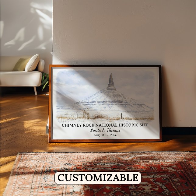 Poster Sítio Histórico Nacional Chimney Rock Nebraska (Criador carregado)