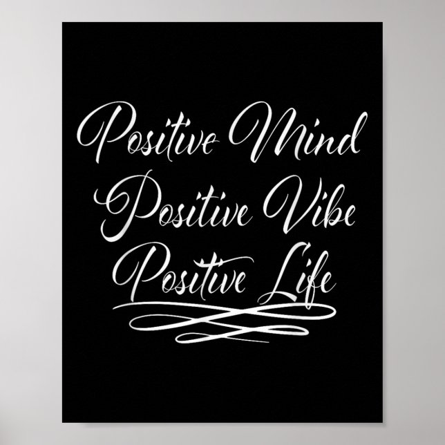 Poster Sitives Mind Sitive Vibe Sitive Life Motivation Qu (Frente)