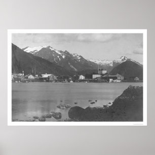 Póster Sitka Harbor Alaska 1908