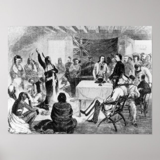 Póster Sitting Bull Council, 1877 (Frente)