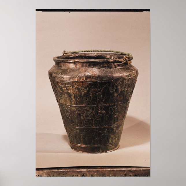 Póster Situla com três bandas decorativas repou sse (Frente)