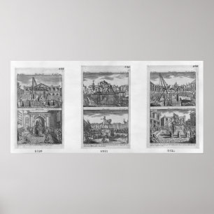 Póster Six royal statues destroyed in Paris