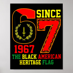 Poster Six Seven 67 Desde 1967 Bandeira do Patrimônio Ame