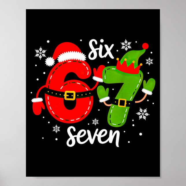 Poster Six Seven Meme Christmas 67 Xmas  (Frente)
