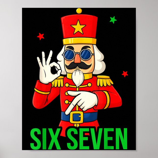 Poster Six Seven Meme Funny Holiday Toy Soldier  (Frente)