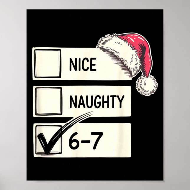 Poster Six Seven Nice Naughty 6-7 Slang  (Frente)
