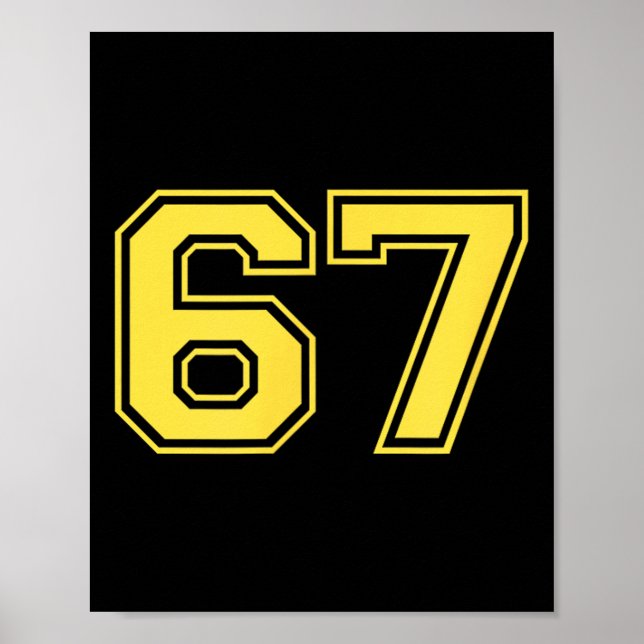 Poster Six Seven Trending 67 Logo  (Frente)