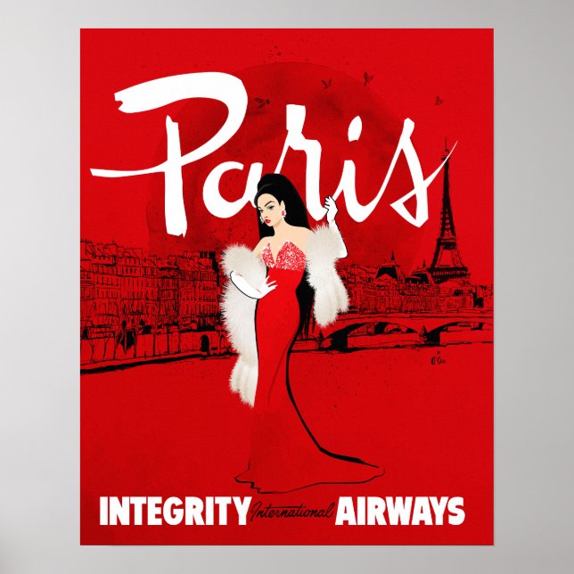 Poster Sizzling em Paris Pequeno (Frente)