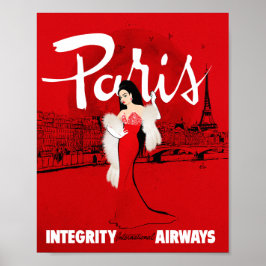 Poster Sizzling in Paris Art Print