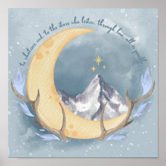 Poster SJMverse ACOTAR, Trone of Glass, Crescent City