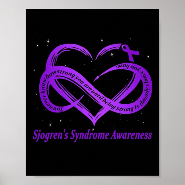 Poster Sjogren's Syndrome Warrior Down Síndrome de Sensib (Frente)