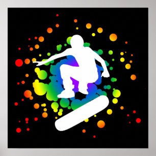 Poster skate: bolhas: