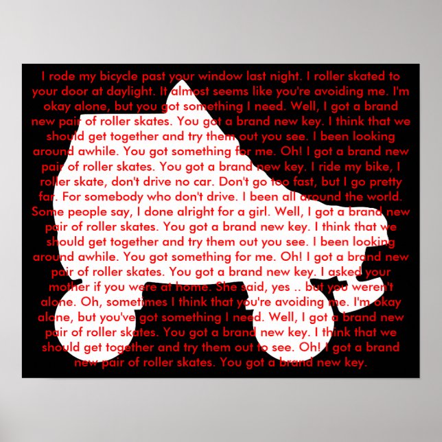 Poster skate do cilindro: marca nova chave (Frente)