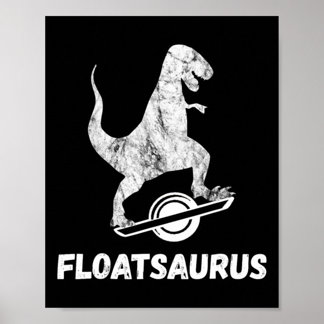 Poster Skate Elétrico Float T-rex Saurus Uma Roda V (Frente)
