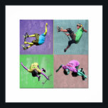 Póster Skate Embarque Pop Art 2, Copyright Karen J Willia<br><div class="desc">Ar de captação de skater</div>