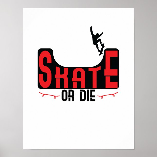 Poster Skate ou Morte (Frente)