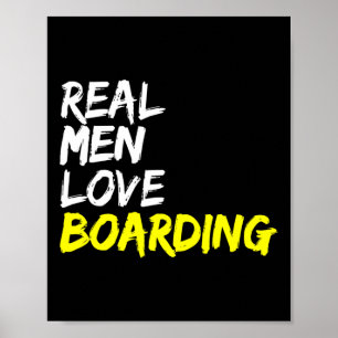 Poster Skate Park Real Men Adoram Embaraçando skate Snowb