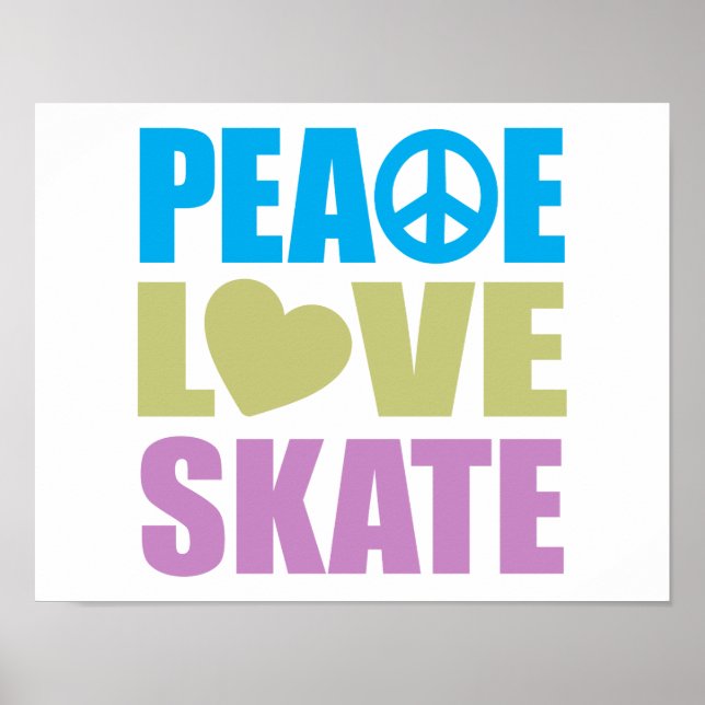 Póster Skate Peace Love (Frente)