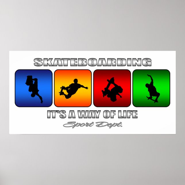 Poster Skateboard legal É Um Modo De Vida (Frente)