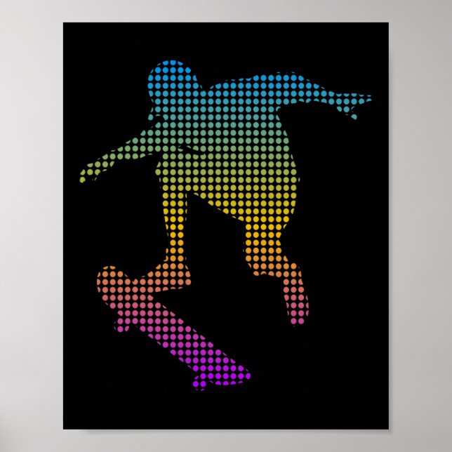 Poster Skateboard Rua Skate Longboard Skate (Frente)