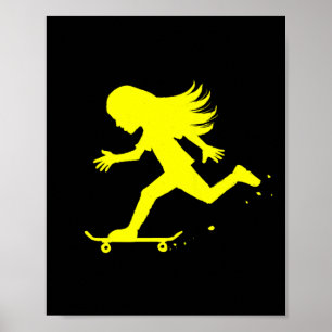Poster Skateboard Skateboarder Adolescente Pré-adolescent