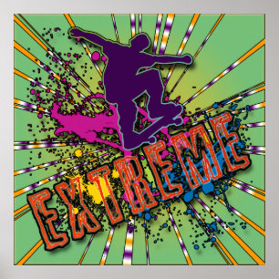 POSTER SKATEBOARDING EXTREMO
