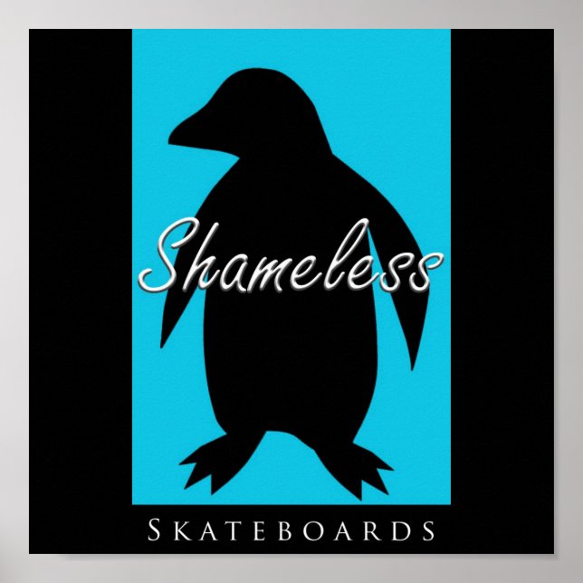 Poster Skateboards sem vergonha (Frente)