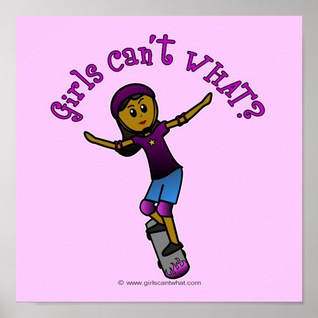 Poster Skater Escuro com Capacete (Frente)