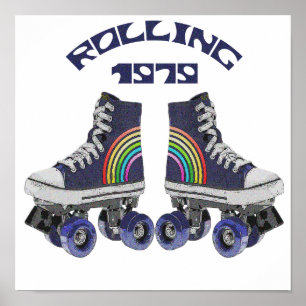 Poster Skates Roller Vintage
