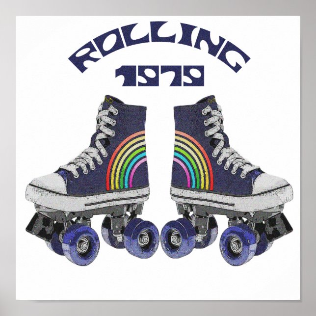 Poster Skates Roller Vintage (Frente)