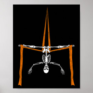 Poster Skeleton Aerialist - Circo de Silas Aéreas de Hall