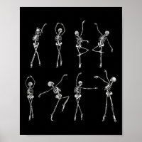 Skeleton Ballerinas Halloween Garota Balé