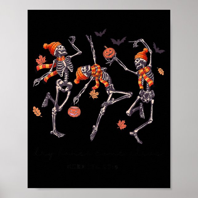 Poster Skeleton Bible Verse Dry Bones Come Alive Christia (Frente)