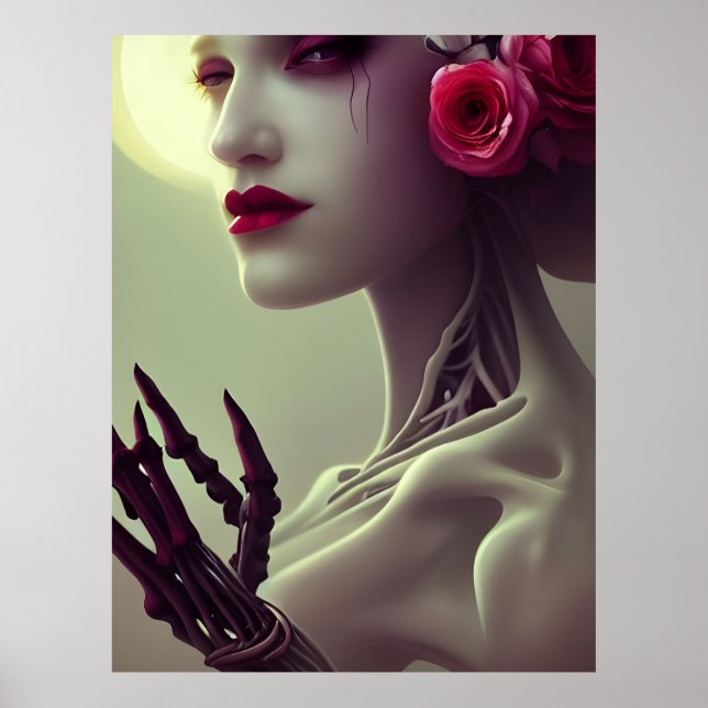 Poster Skeleton Bone Woman (Frente)