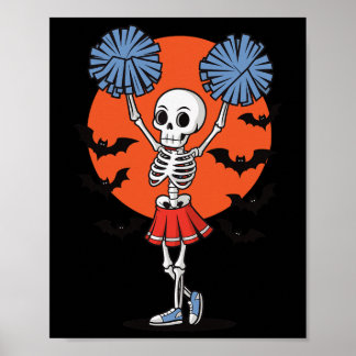 Poster Skeleton Cheerleader Cheerleading _3 