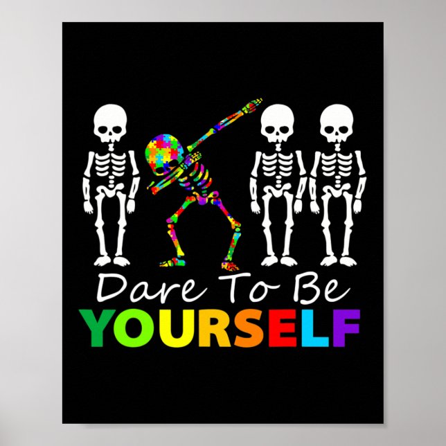 Poster Skeleton Dabbing se atreve a ser seu próprio amant (Frente)