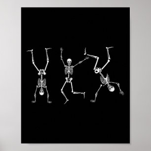 Poster Skeleton Dance Challenge Esqueleto Assustador do H