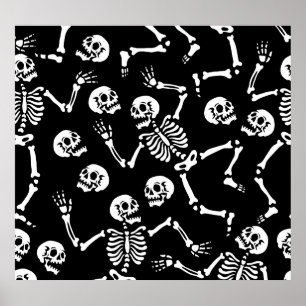 Poster Skeleton Dance Party
