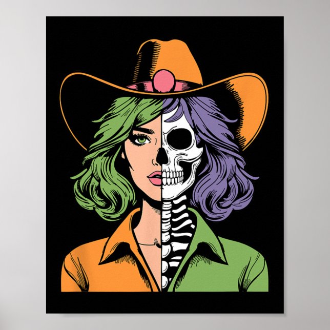 Poster Skeleton Halloween (Frente)