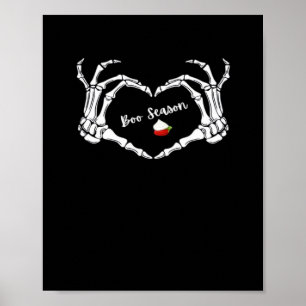 Poster Skeleton Hand Heart Season Classic